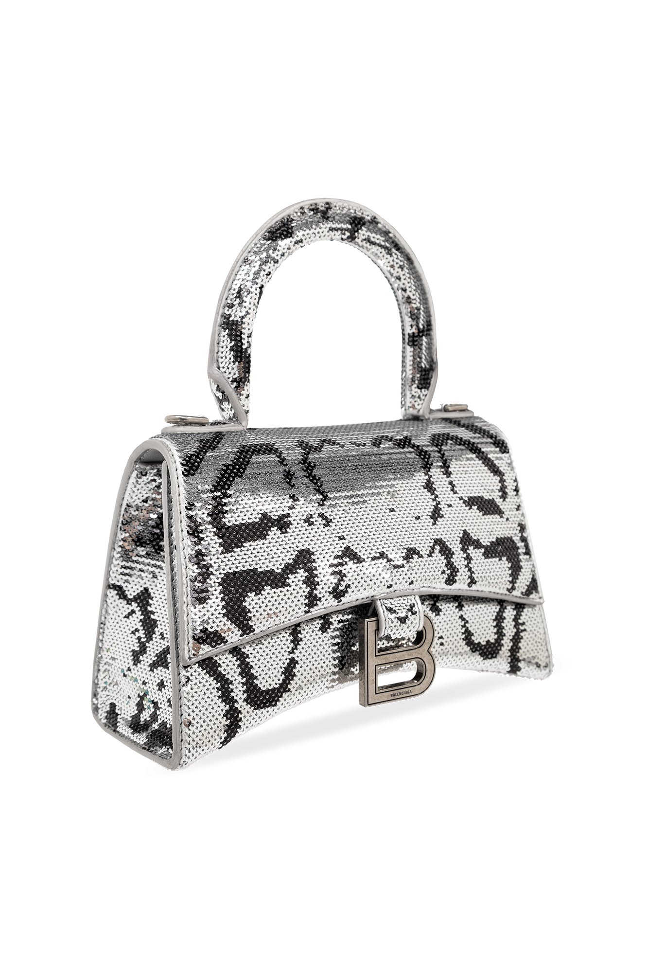 Silver 'Hourglass XS' shoulder bag Balenciaga - Vitkac TW