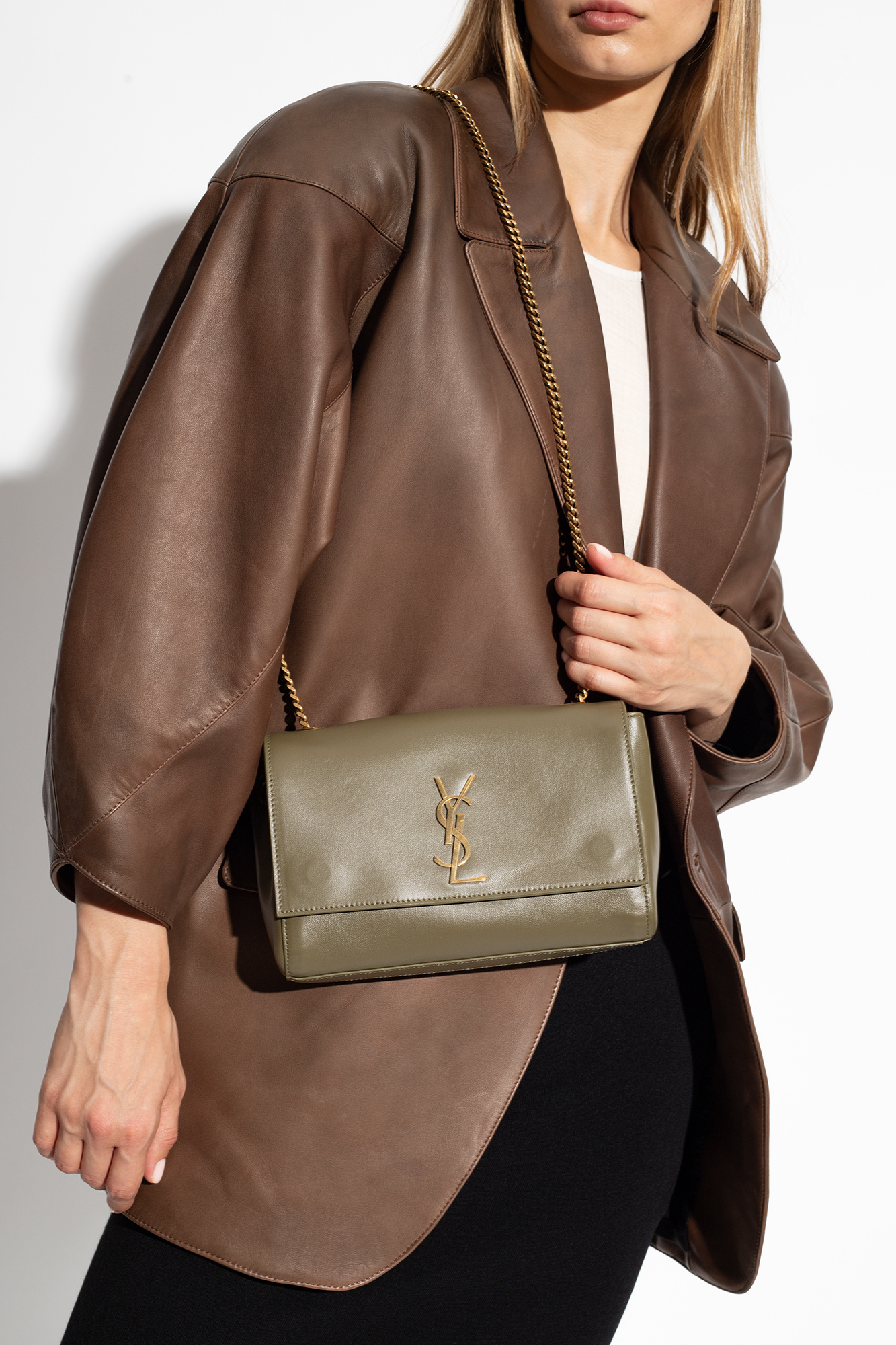 Brown 'Loulou Small' shoulder bag Saint Laurent - Vitkac GB