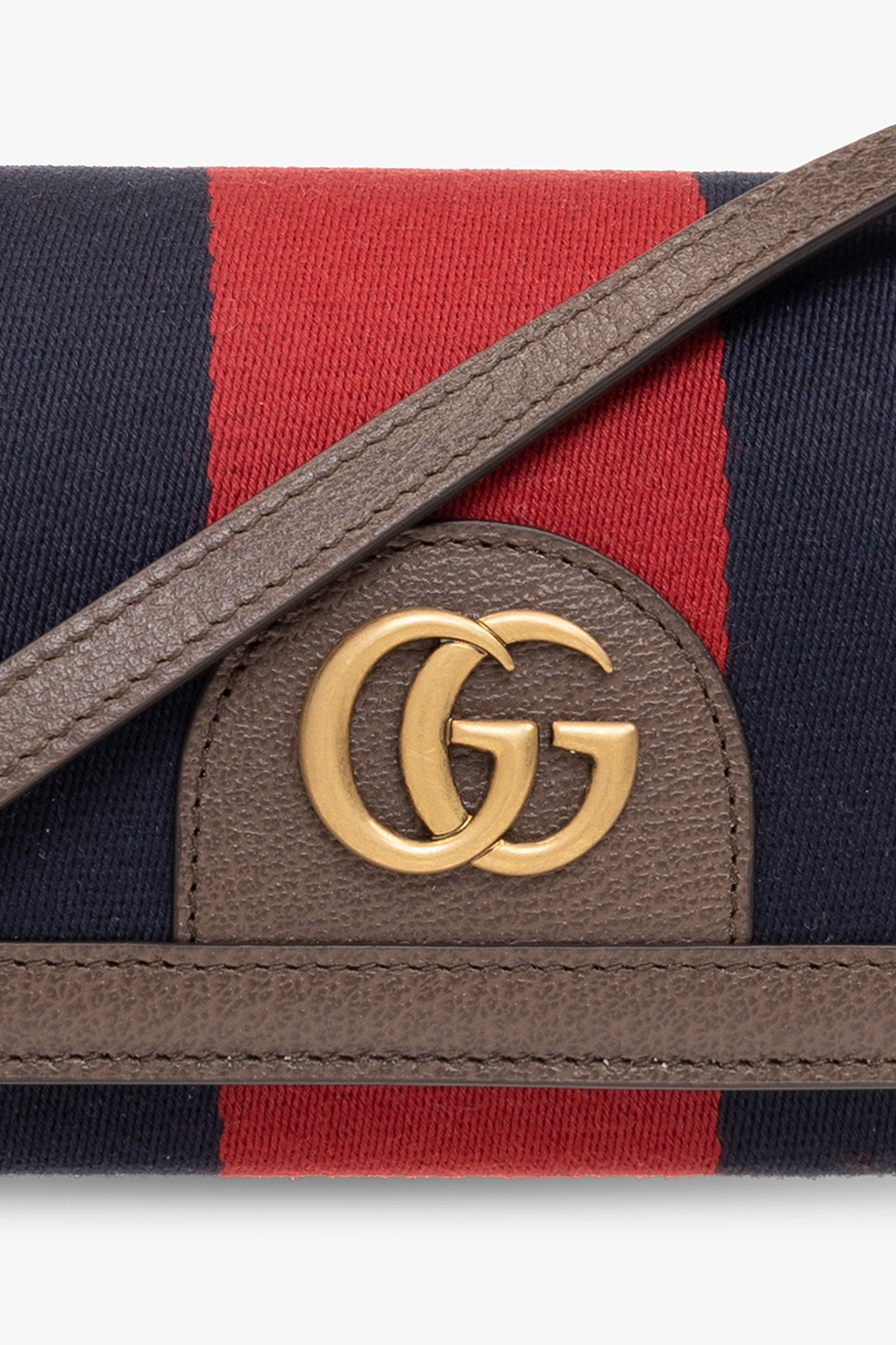 Gucci Gucci Schlüsseletui aus der Swing Linie in Leder und mit sechs Schlüsselhaken