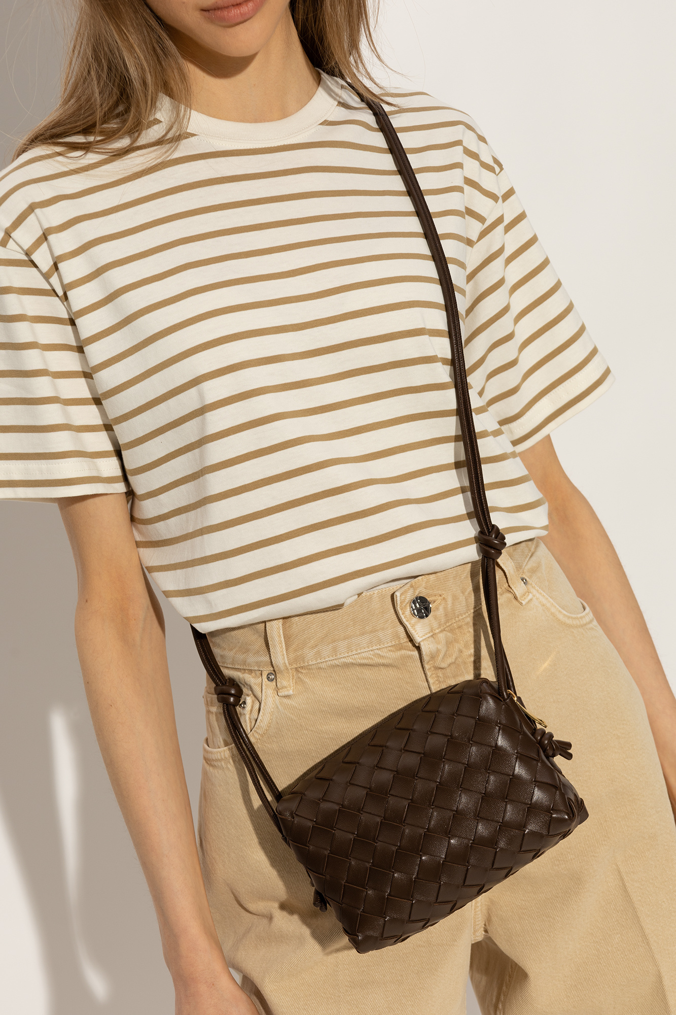 Loop mini Intrecciato-leather cross-body bag | Bottega Veneta