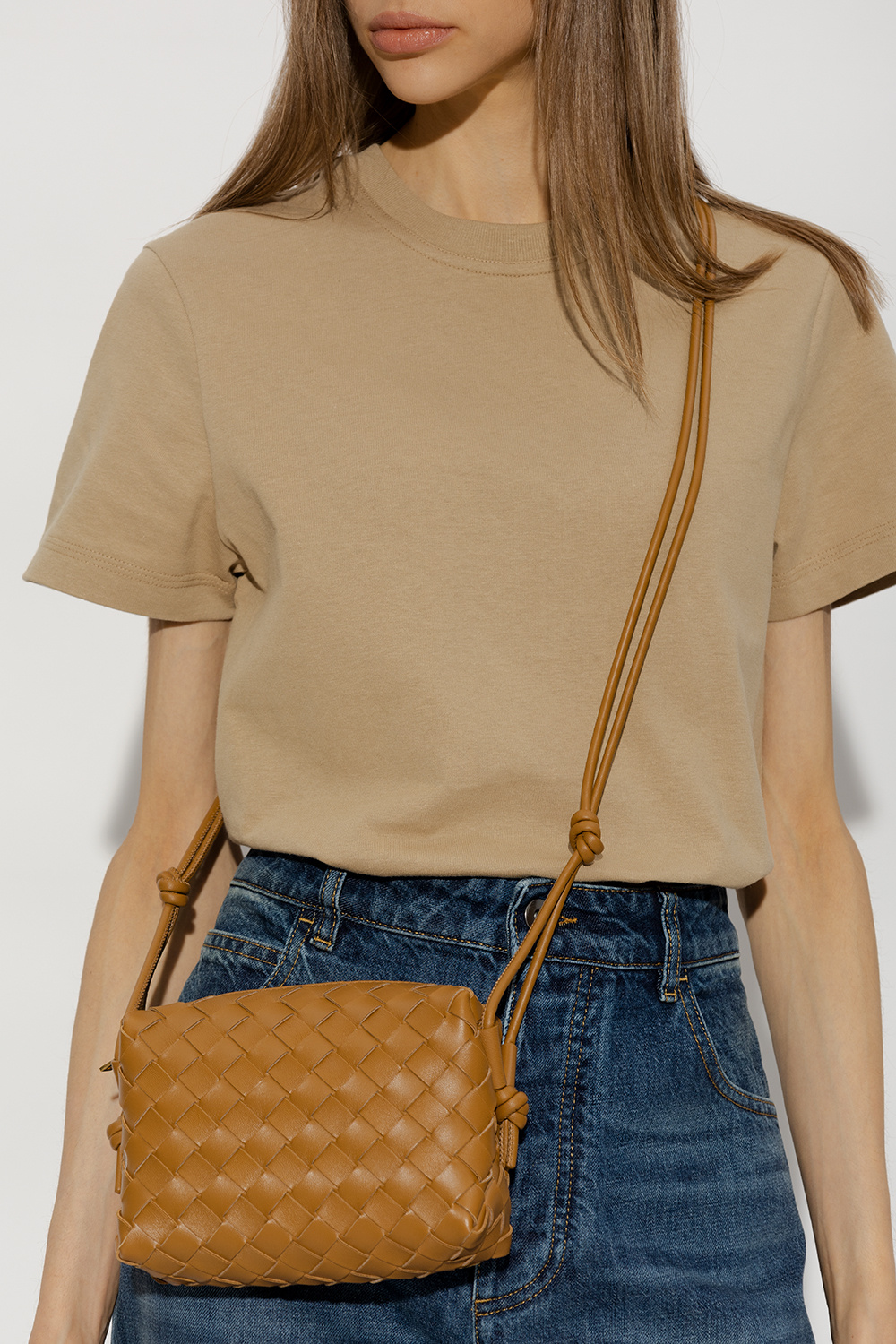 bottega leather Veneta ‘Loop Mini’ shoulder bag