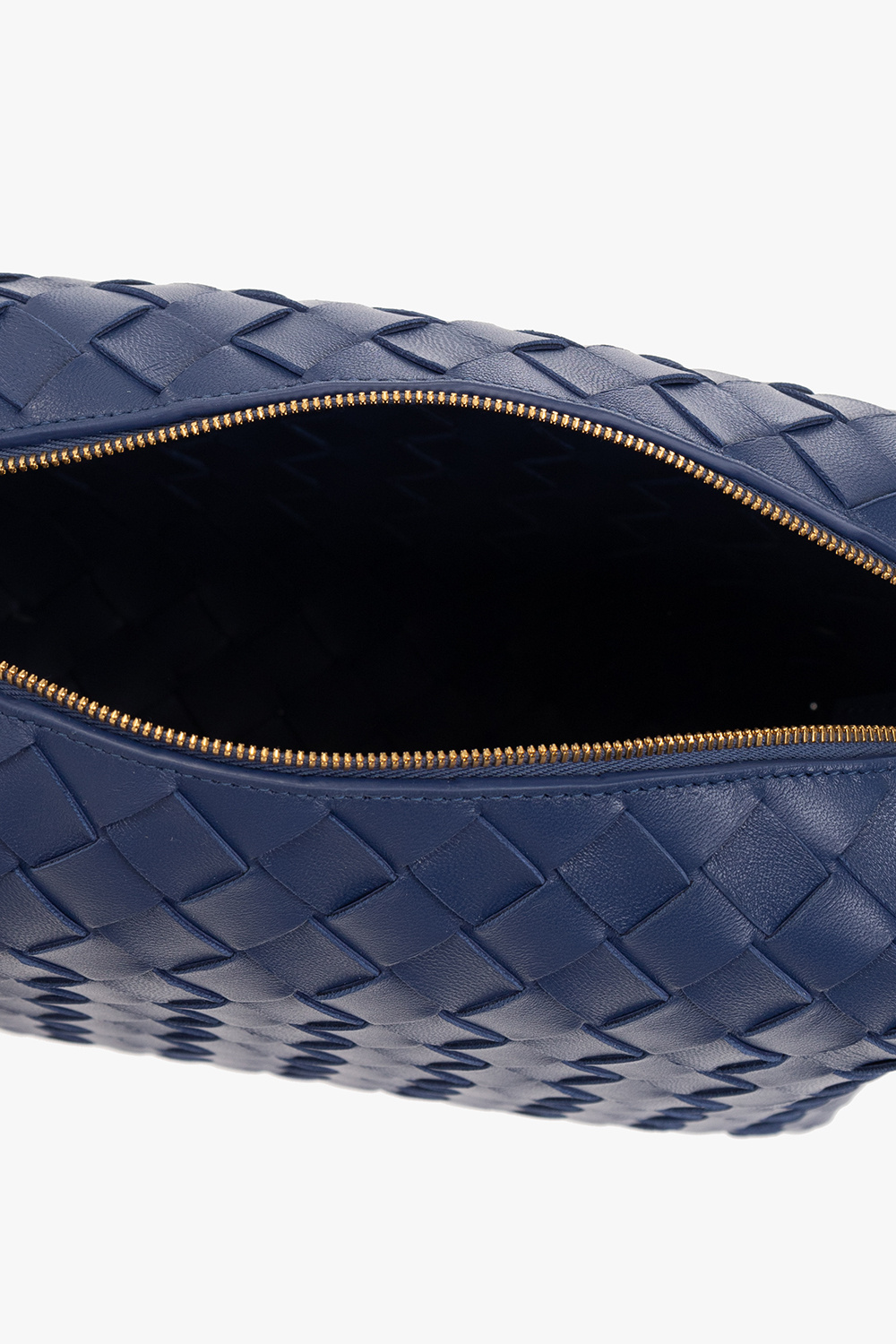 Bottega Veneta Blue Intrecciato Woven Nappa Leather Continental
