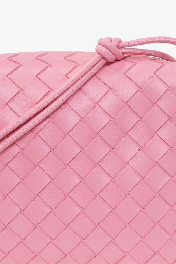 Bottega Veneta Intrecciato Loop Shoulder Bag Dark Pink in Leather