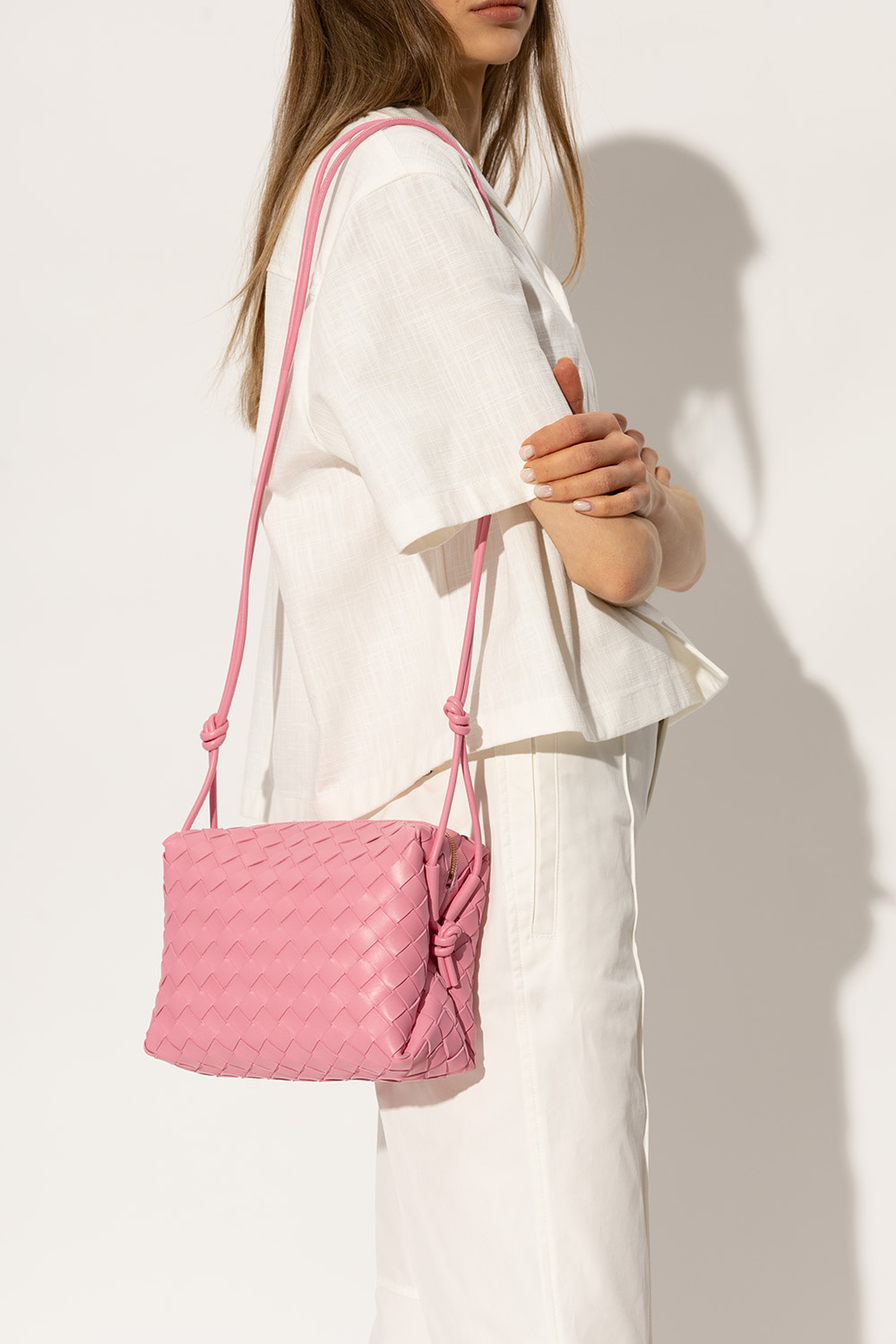 Pink 'Loop Mini' shoulder bag Bottega Veneta - Vitkac GB