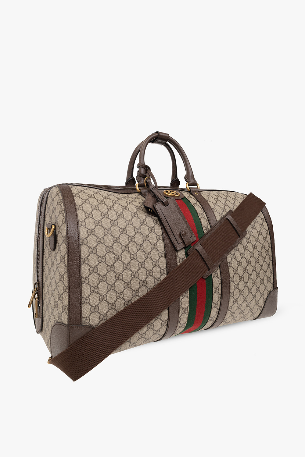 Gucci Savoy garment bag in Beige Brown GG Canvas
