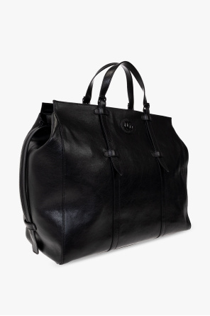Gucci cat Leather duffel bag