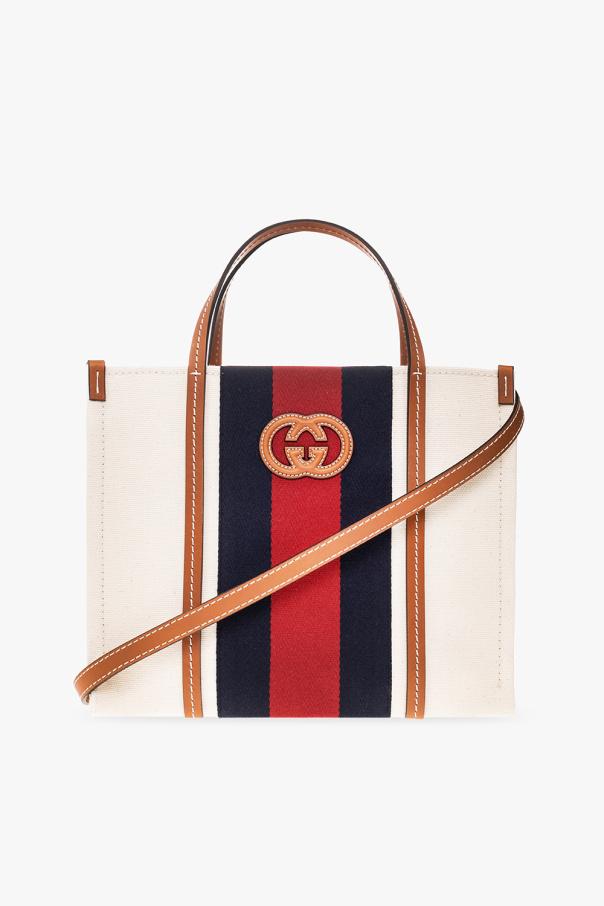 Gucci blanc Shopper bag with logo