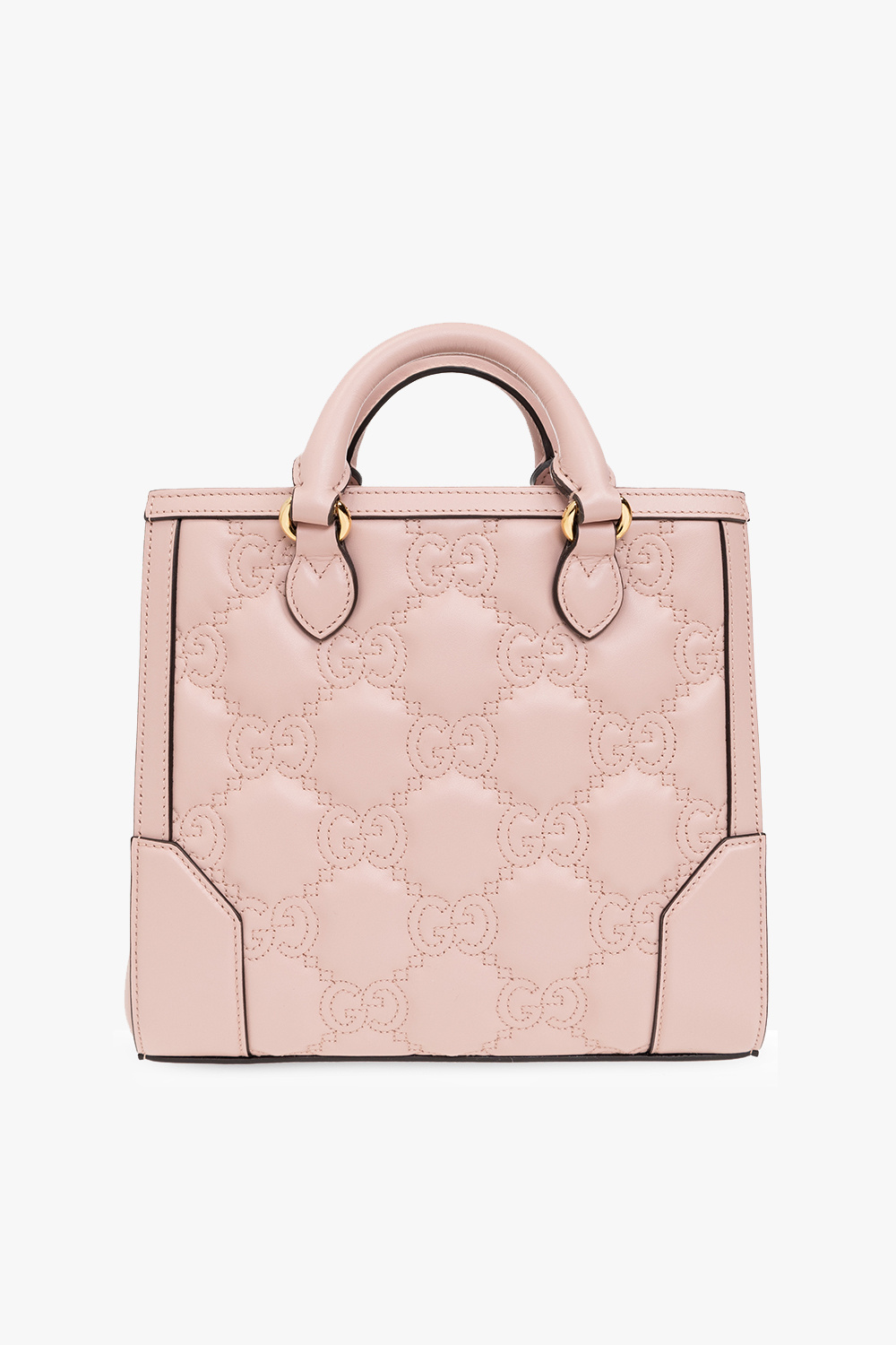 Gucci Black Bee Gold Star Padlock Italy Top Handle Small Leather Handbag  Bag New