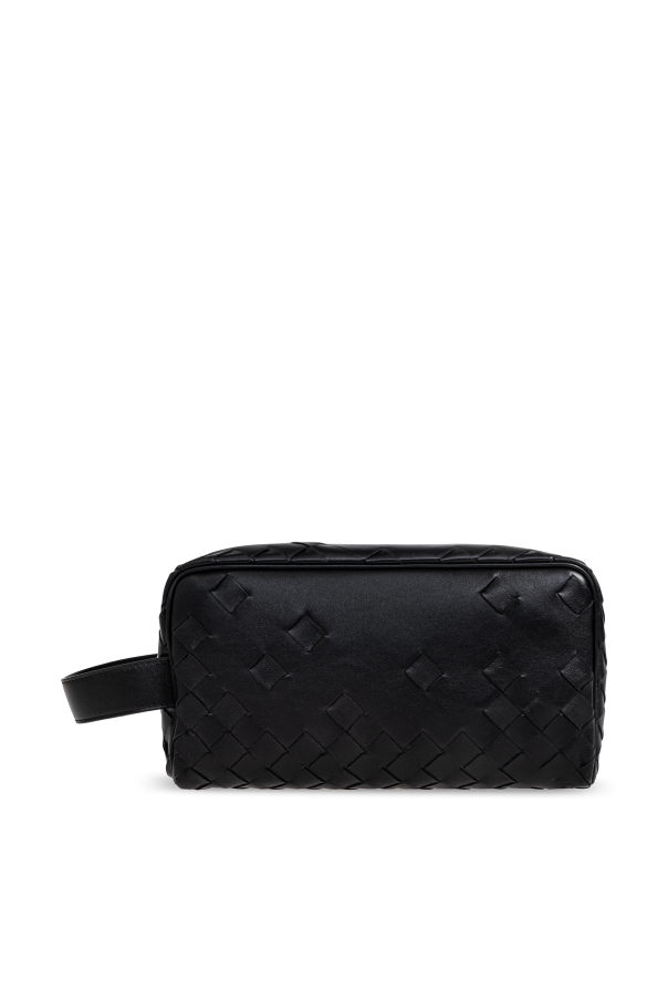 Leather toiletry bag od Bottega Veneta