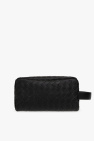 Bottega Veneta GREEN Wash bag with ‘Intrecciato’ weave