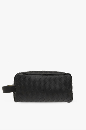 Leather wash bag