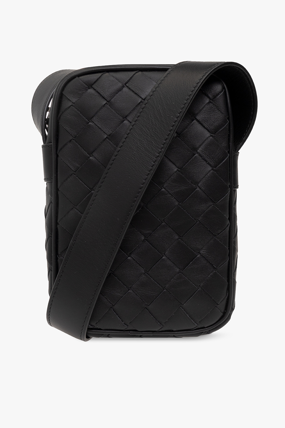 BOTTEGA VENETA Intrecciato leather phone pouch