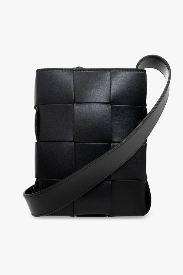 Strapped leather phone holder od Bottega Veneta