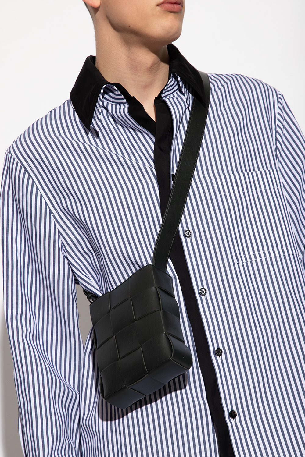 Bottega Veneta Strapped leather phone holder