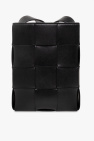 Bottega Veneta BLACK Phone pouch with strap