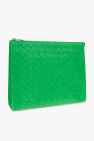 Bottega Veneta GREEN Leather wash bag
