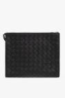 Bottega Veneta BLACK Leather wash bag