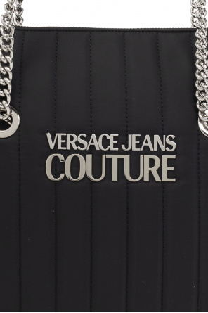 Slit Hem Button Detail Dress Versace Jeans Couture Hoodies for Women