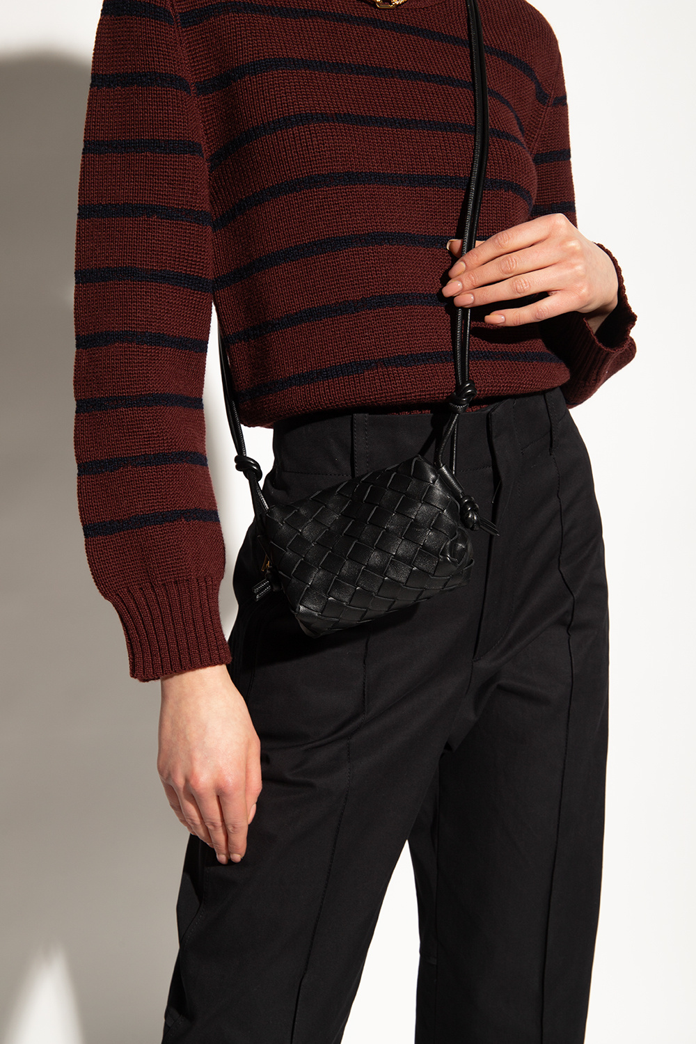 Black 'Candy Loop' shoulder bag Bottega Veneta - De-iceShops GQ
