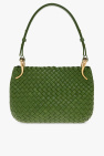 Bottega Veneta Arco 33 bag worn on the shoulder or carried in the hand in beige and brown suede