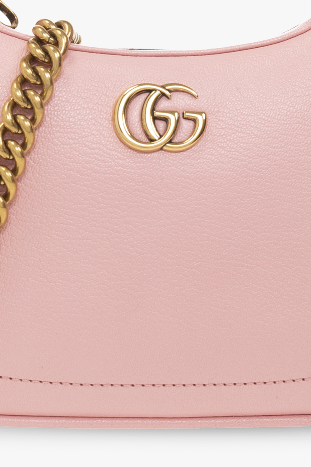 Gucci Aphrodite Small Leather Shoulder Bag - Pink