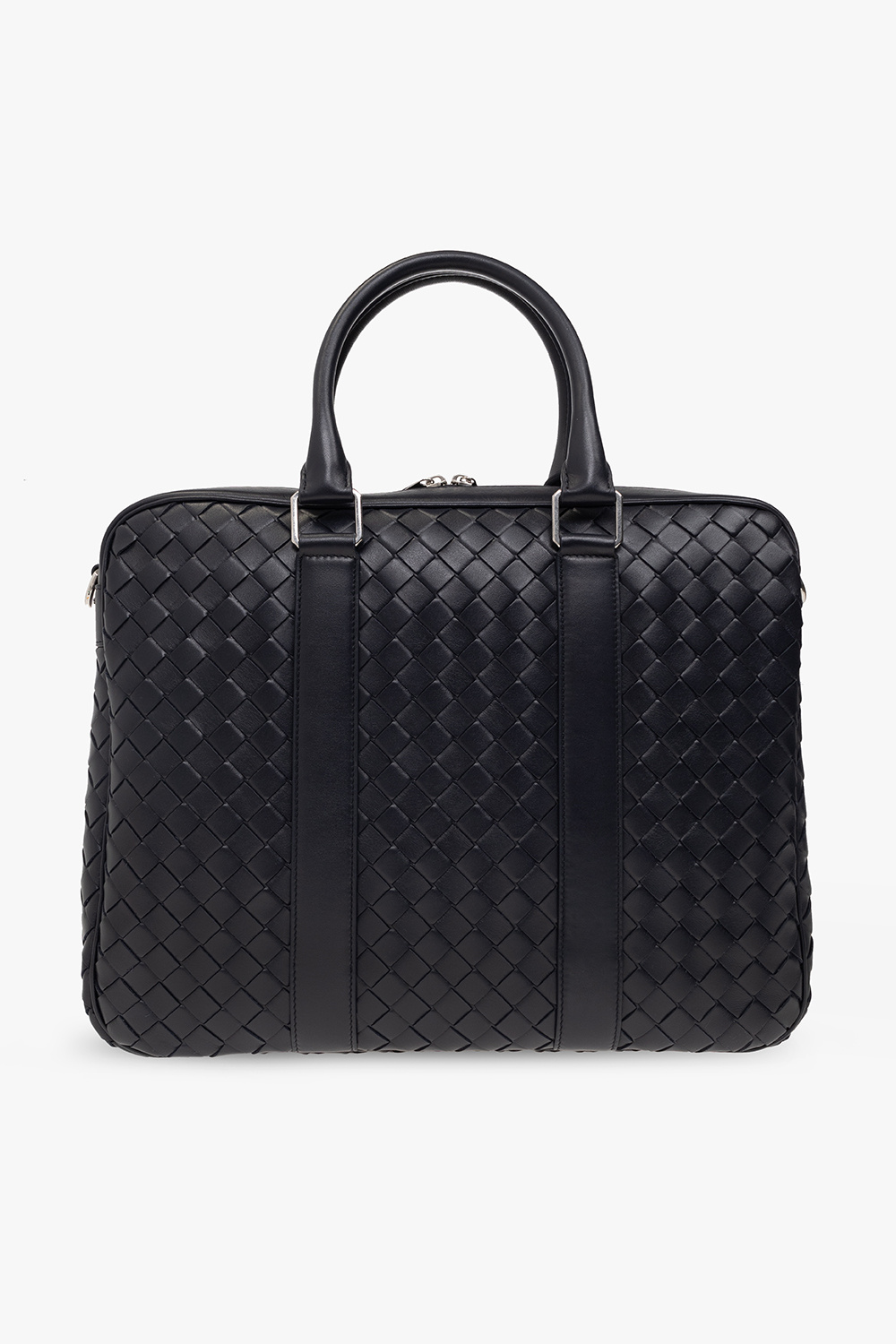 bottega Silver Veneta ‘Classic Intrecciato Large’ briefcase