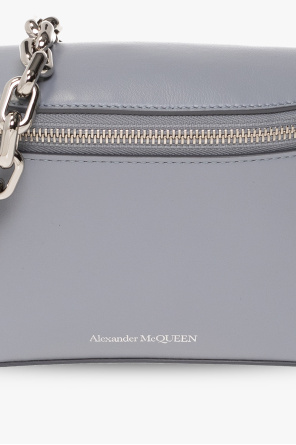 Alexander McQueen Alexander McQueen engraved-plaque leather loafers