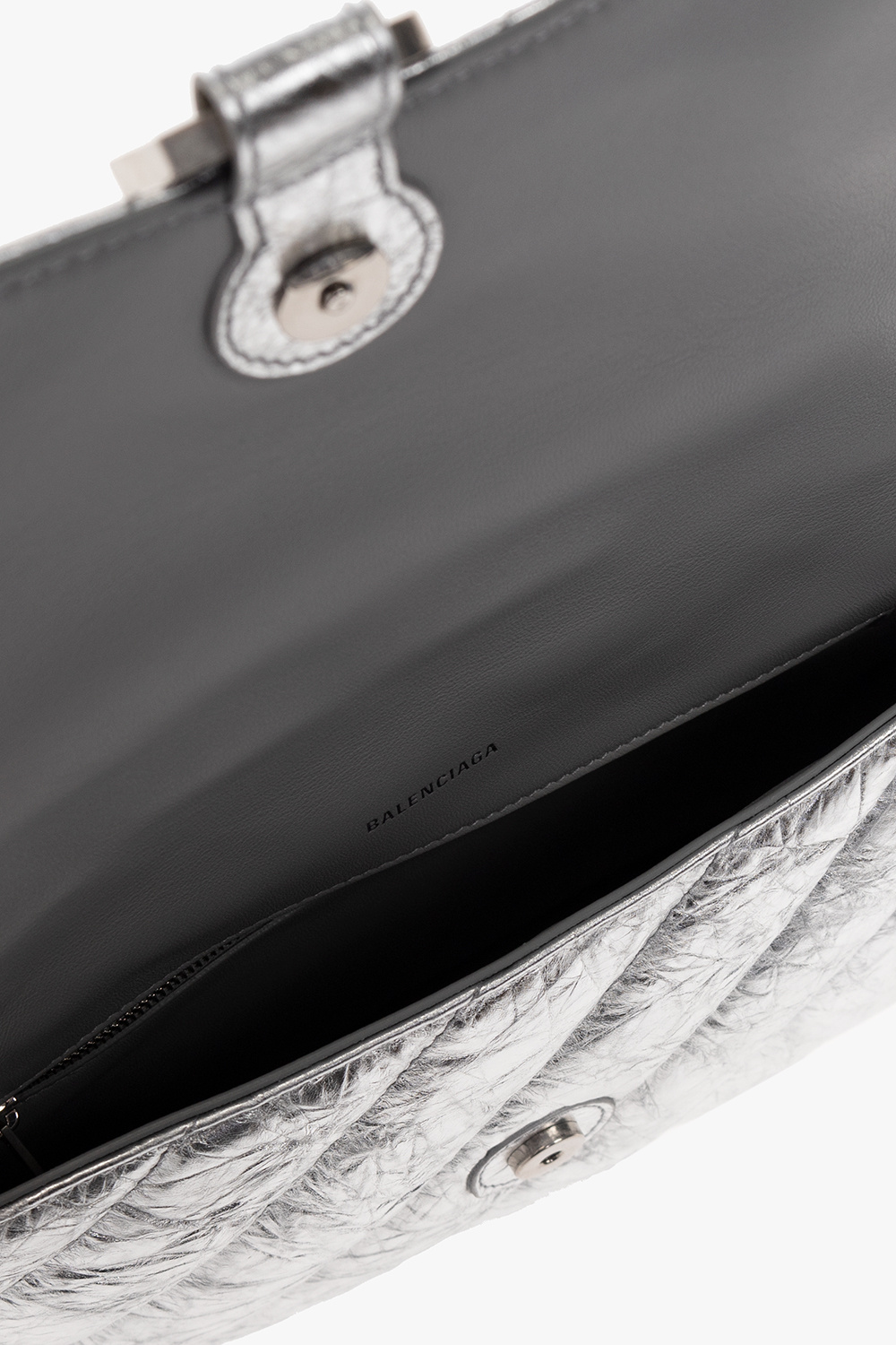 Silver 'Crush Pochette Medium' handbag Balenciaga - Vitkac GB