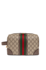 Gucci beige Wash bag with monogram