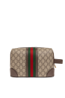 Gucci beige Wash bag with monogram
