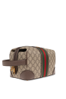 Gucci beige Wash bag with monogram