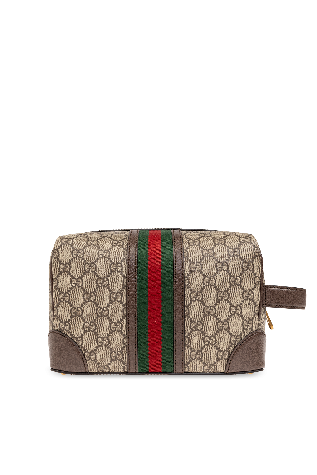 Gucci Gucci GG Supreme horsebit-detail slippers Nude