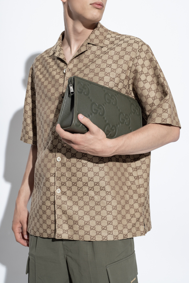 gucci Intarsienmuster Monogrammed handbag