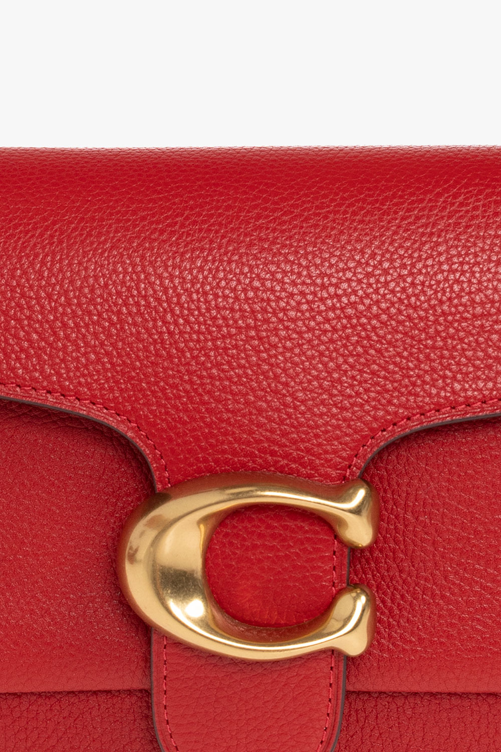 Coach Mini Tabby Leather Shoulder Bag - Red