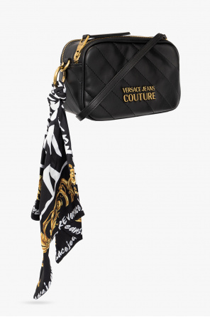 Mini Rodini logo-print panelled tulle dress Quilted shoulder bag with logo