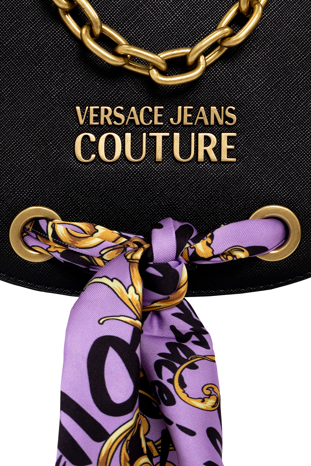 Versace ruffle jeans Couture Shoulder bag with logo