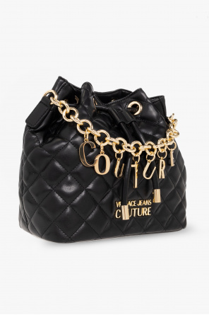 Versace Jeans Couture Quilted bucket bag