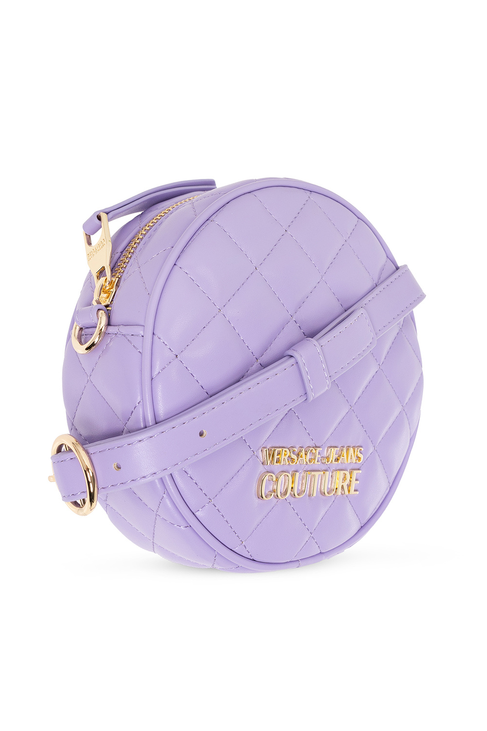 Versace Jeans Couture Quilted Faux-Leather Backpack - Pink