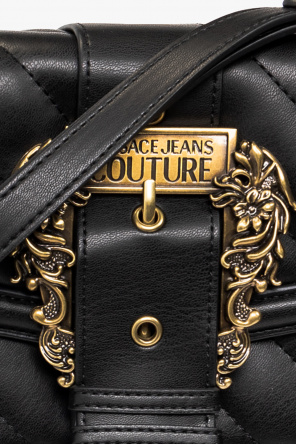 Versace Jeans Couture nero bag with baroque buckle