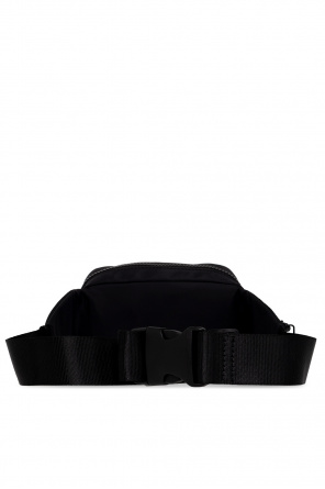 Versailles-print long-sleeve dress Belt bag with logo