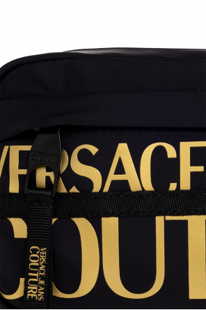 Versace Jeans Couture embossed-logo cropped jeans