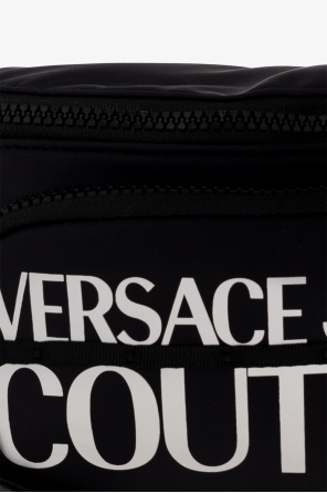 Lexy Moonstone Light Grey Jeans Belt bag with logo