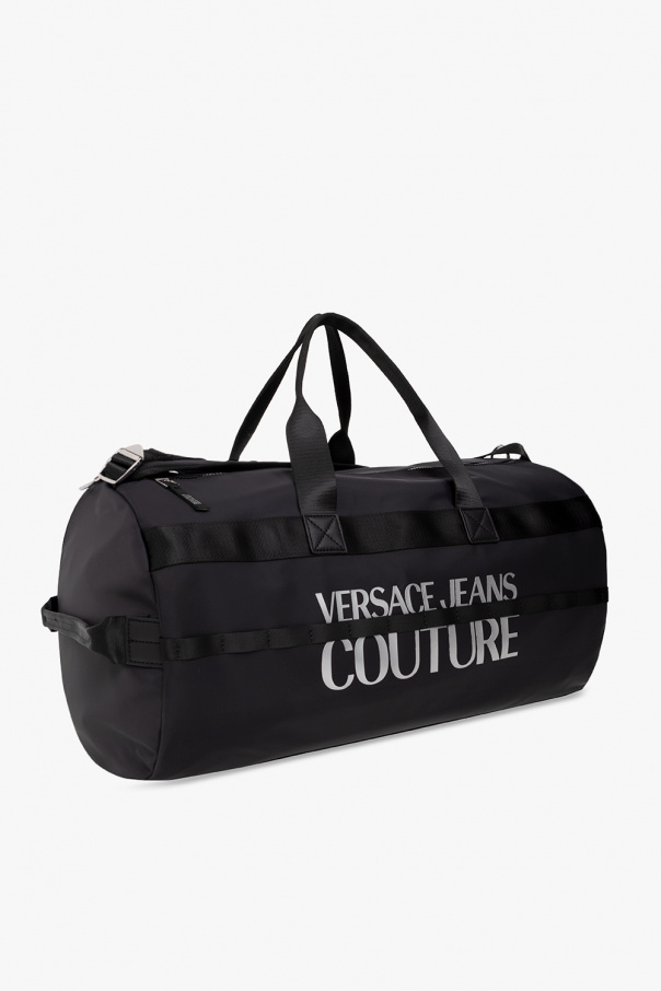 Versace Jeans Couture Nylon Monogram Print Black/White Logo Pouch Bag -  Accessories from N22 Menswear UK