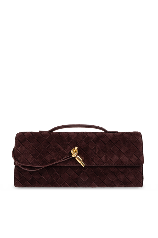 Suede clutch ‘Andiamo Small’ od Bottega Veneta