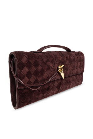 Bottega Veneta Cartera tipo sobre de ante ‘Andiamo Small’