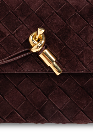 Bottega Veneta Cartera tipo sobre de ante ‘Andiamo Small’