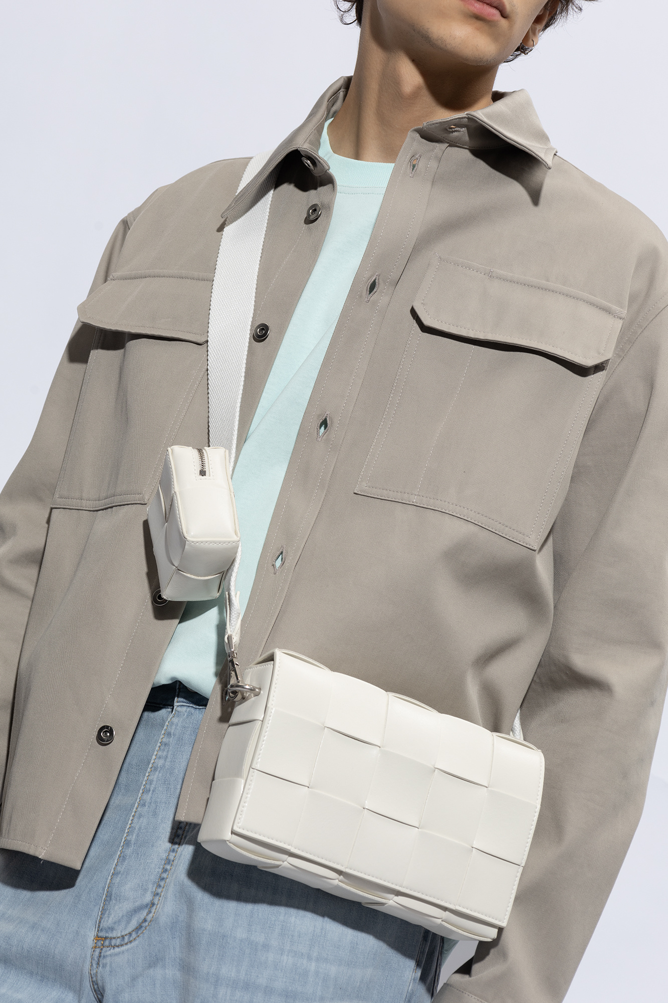 bottega Rectangular Veneta ‘Cassette Medium’ shoulder bag