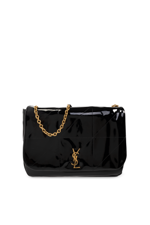 SAINT LAURENT 452159BOW0N 1000 BLACK Calf Leather