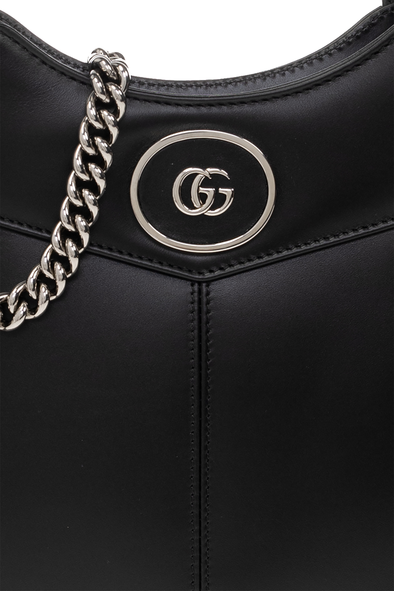 Gucci Black Mini Petite Gg Shoulder Bag In 1000 Black