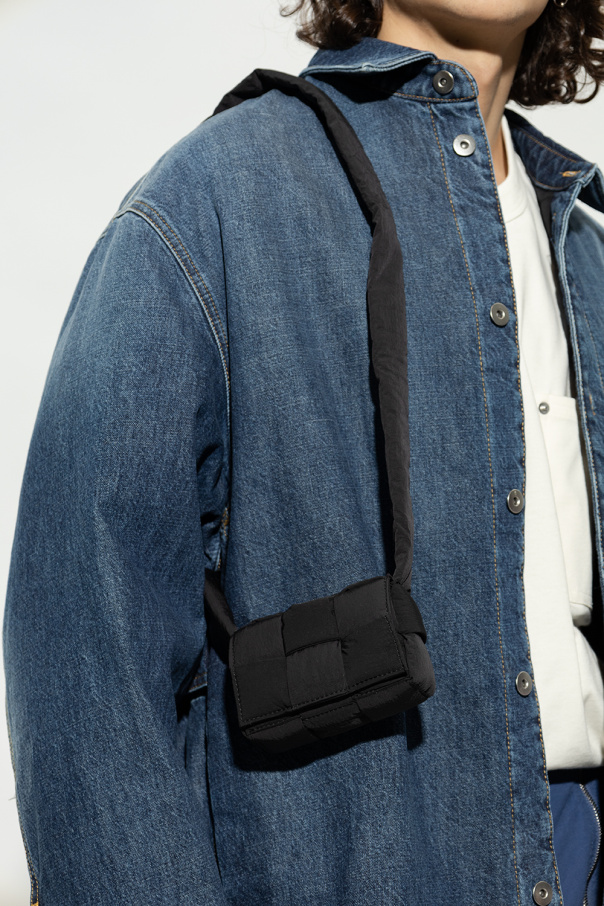 bottega Blau Veneta ‘Cassette Mini’ shoulder bag